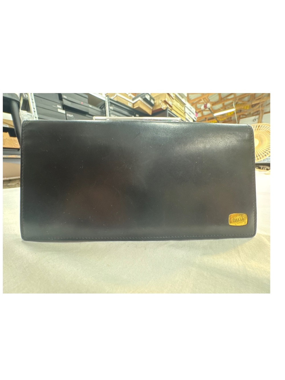 Bally Long Black Leather Men's Wallet